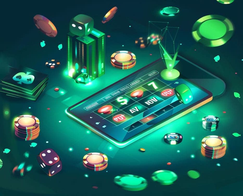 Dealer kasino profesional membantu pemain di naga138 dengan suasana kasino online yang mewah